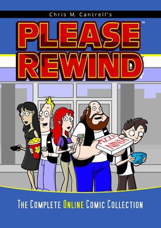 Cover of Please Rewind Comic Strip Collection